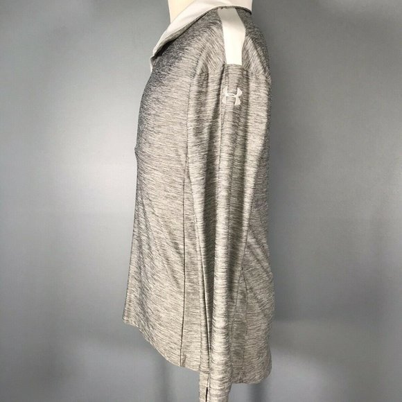 Under Armour Womens Loose Fit Long Sleeve Pullover Golf Shirt S Small Gray - Picture 6 of 8